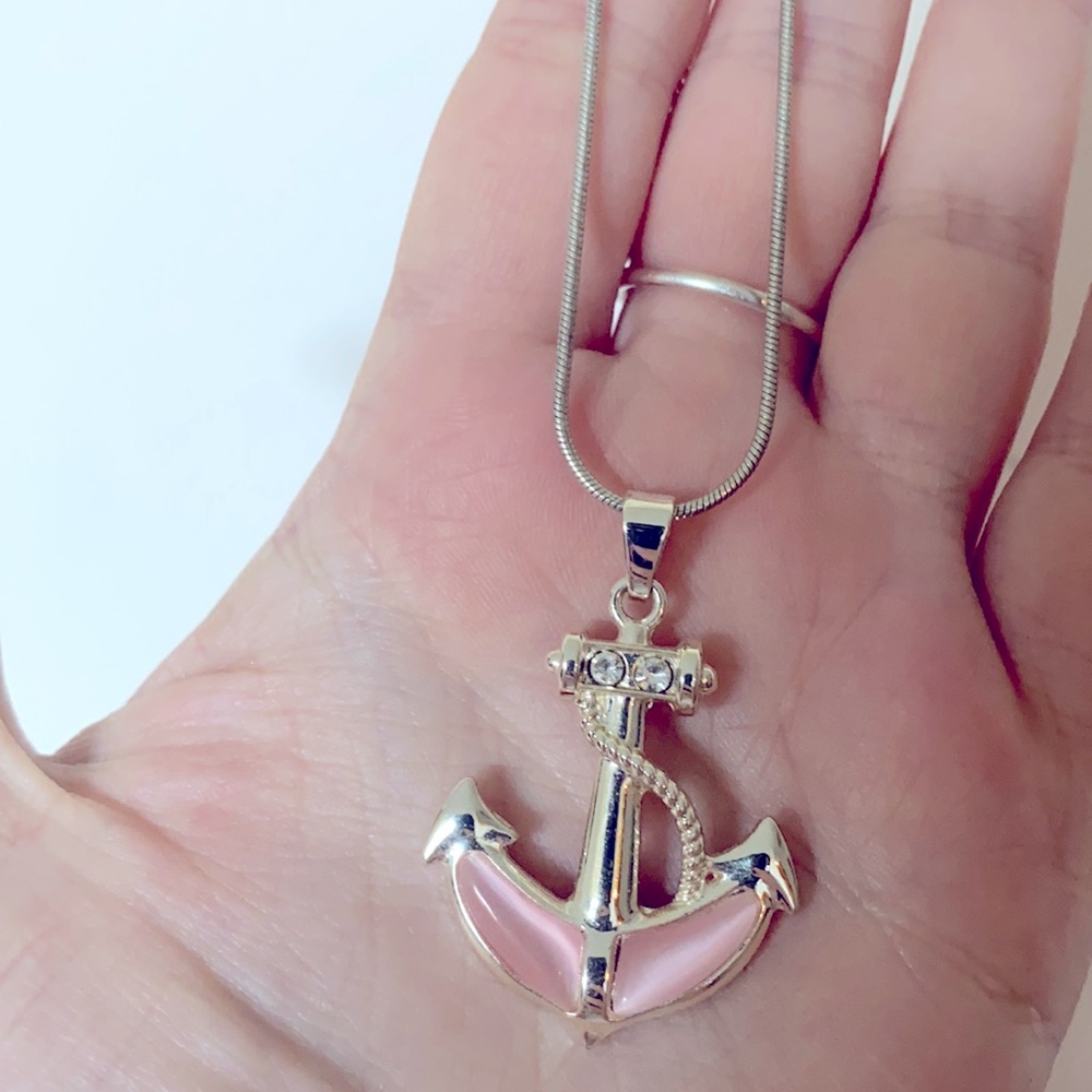 Sterling Silver Anchor Necklace *925 stamped*